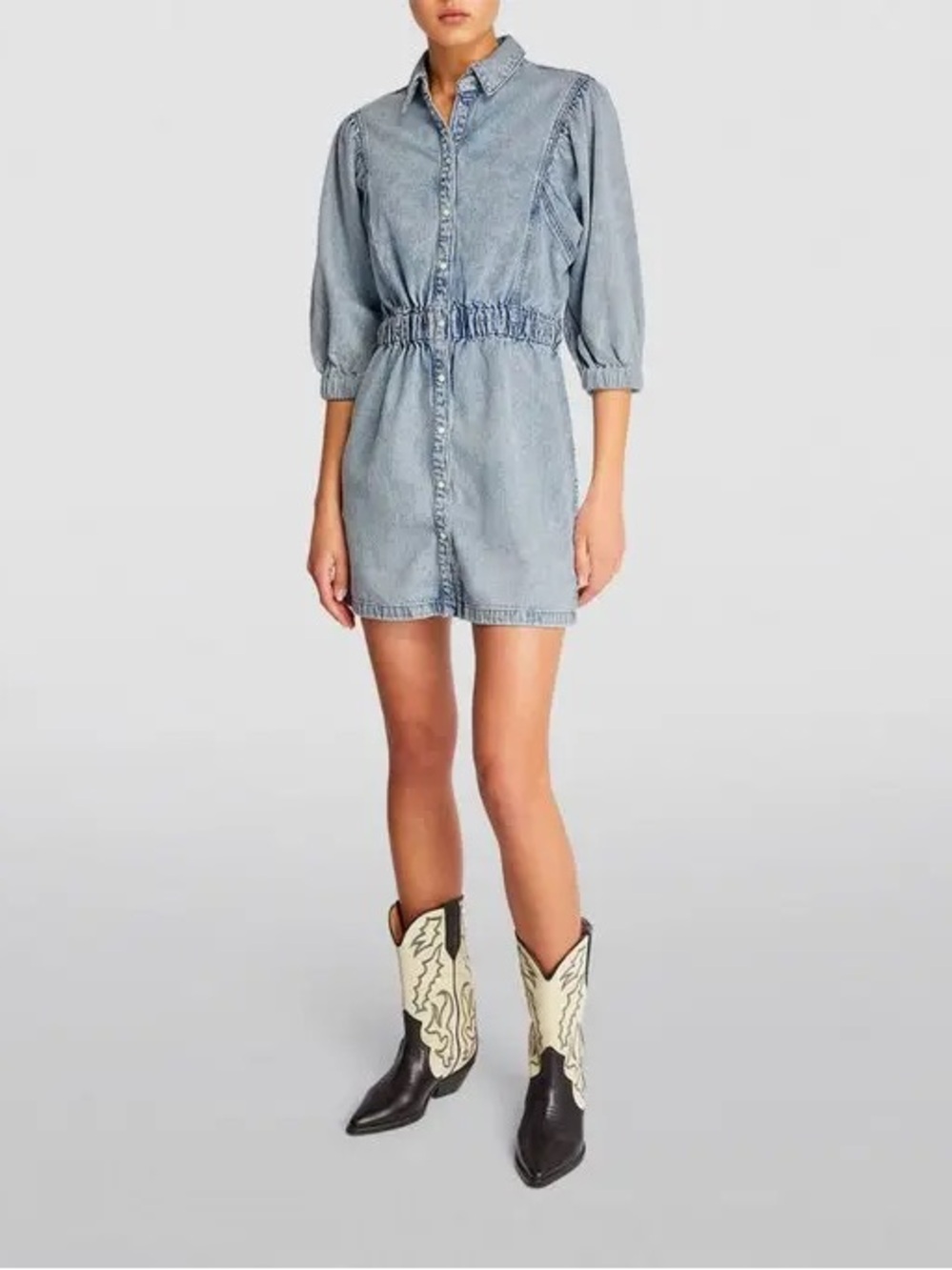 All saints, Osa Denim Mini Dress, Size 4